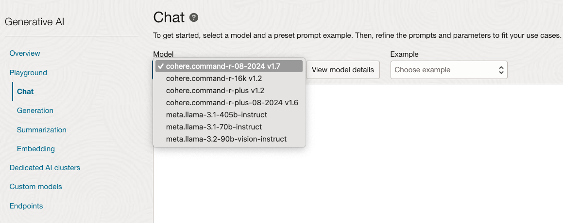 OCI Chat Models